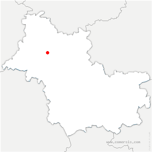 carte de localisation de Meslay