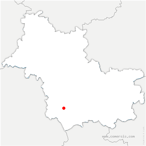 carte de localisation de Monthou-sur-Cher