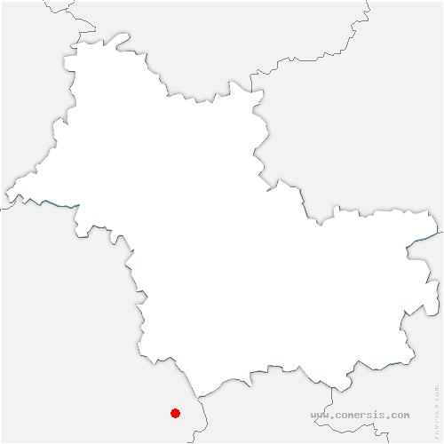 carte de localisation de Montigny-le-Gannelon