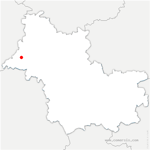 carte de localisation de Montoire-sur-le-Loir