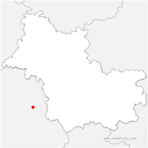 carte de localisation de Moulhard