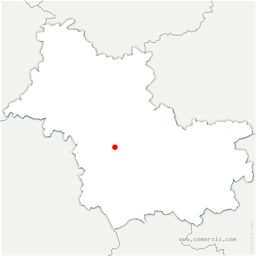 carte de localisation de Neuvy-en-Sullias