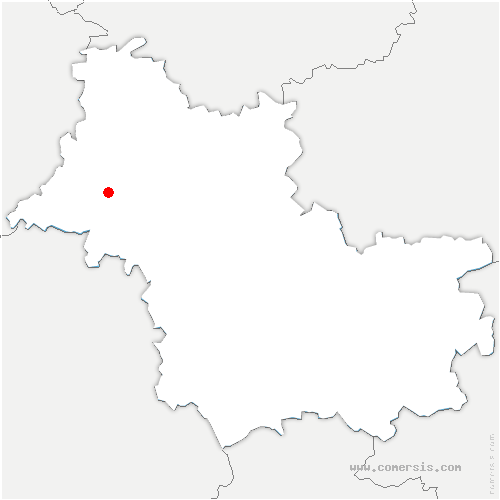 carte de localisation de Nohant-en-Graçay