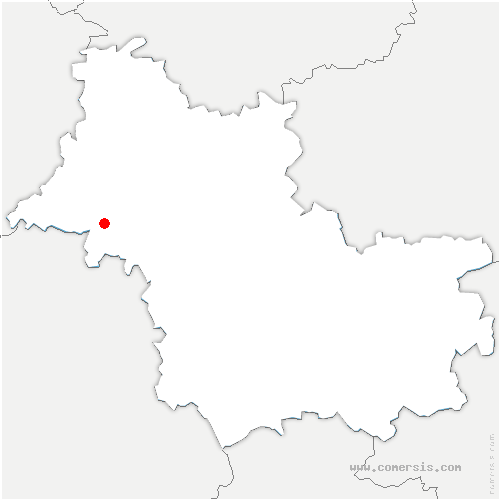 carte de localisation d'Ormes