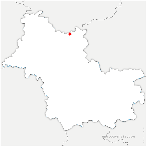 carte de localisation de Ouzouer-le-Doyen