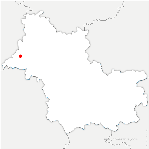 carte de localisation de Patay