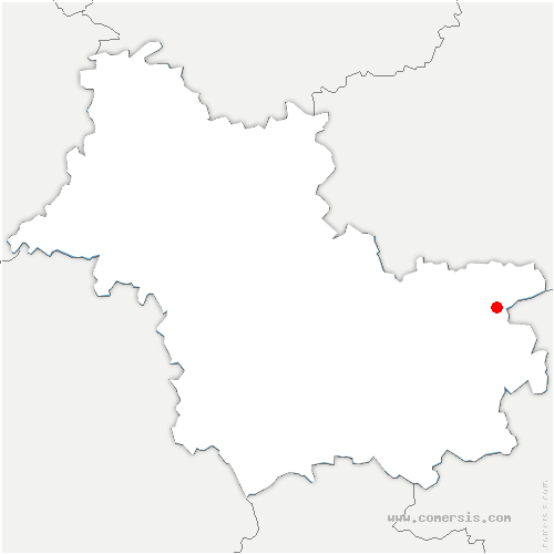carte de localisation de Pierrefitte-sur-Sauldre