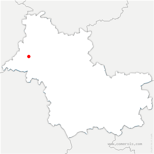 carte de localisation de Roches-l'Évêque