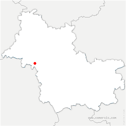 carte de localisation de Saint-Cyr-du-Gault