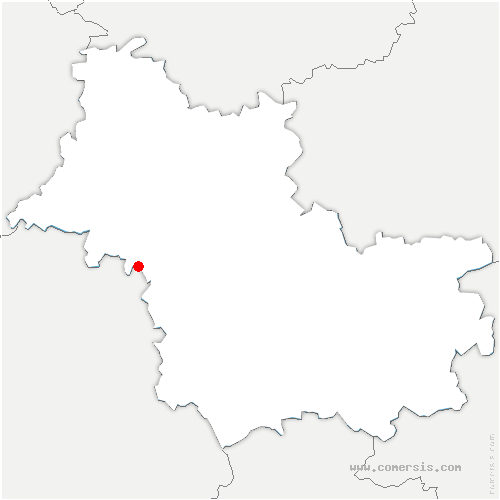 carte de localisation de Saint-Étienne-des-Guérets