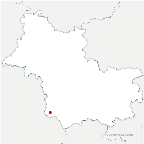 carte de localisation de Saint-Georges-sur-Cher