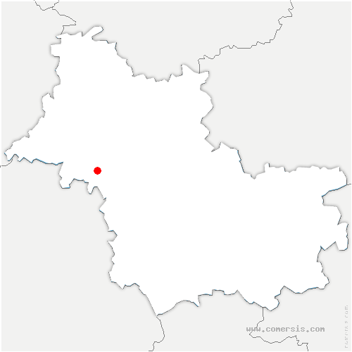 carte de localisation de Saint-Gourgon