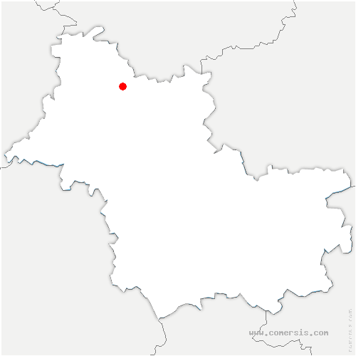 carte de localisation de Saint-Hilaire-la-Gravelle