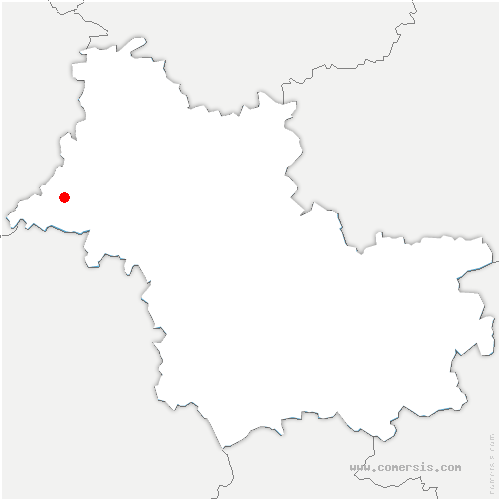carte de localisation de Saint-Jacques-des-Guérets