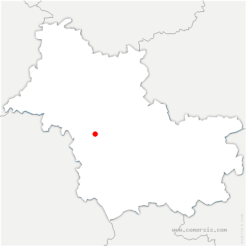 carte de localisation de Saint-Lubin-en-Vergonnois