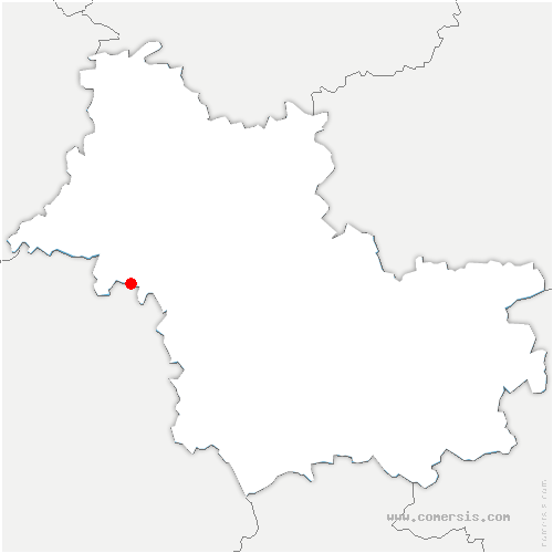 carte de localisation de Saint-Pryvé-Saint-Mesmin