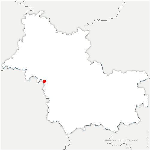 carte de localisation de Sandillon