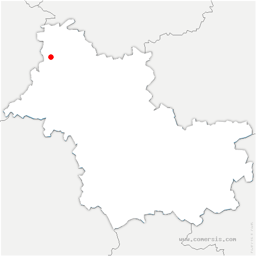 carte de localisation de Sargé-sur-Braye