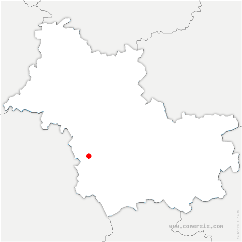 carte de localisation de Sennely