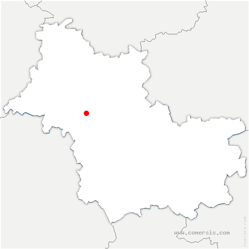 carte de localisation de Tourailles