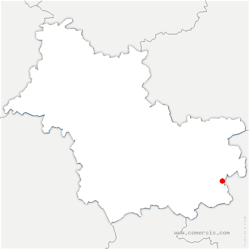 carte de localisation de Toury