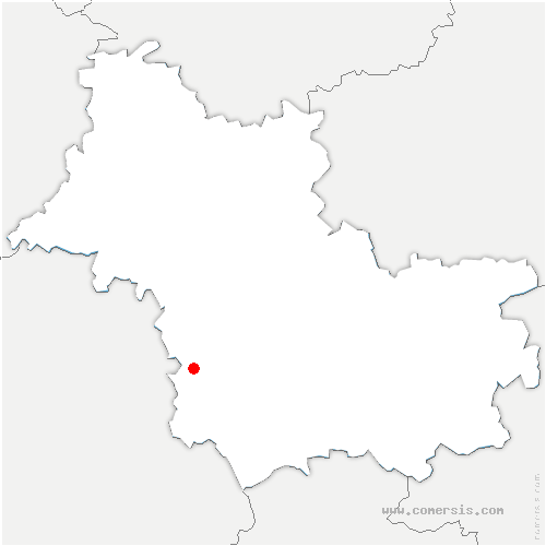 carte de localisation de Vallières-les-Grandes
