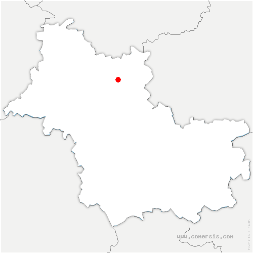 carte de localisation de Vievy-le-Rayé