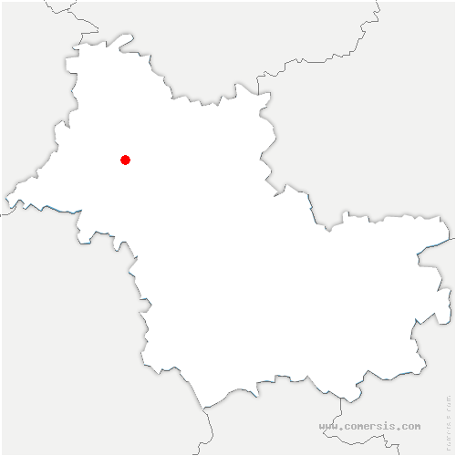 carte de localisation de Villiers-sur-Loir