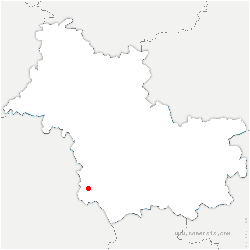 carte de localisation d'Yèvres