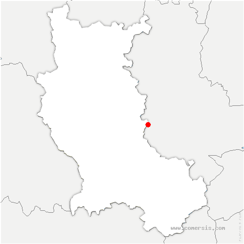 carte de localisation d'Albigny-sur-Saône