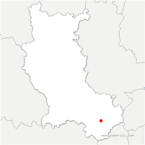 carte de localisation de Bessat
