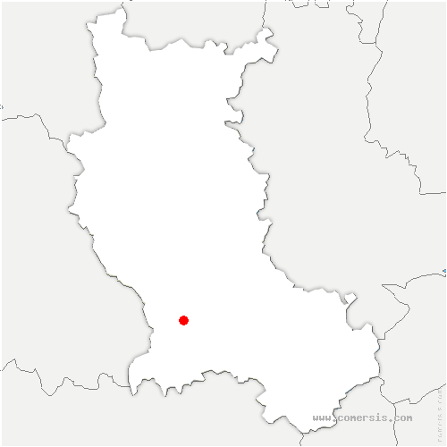 carte de localisation de Boisset-Saint-Priest