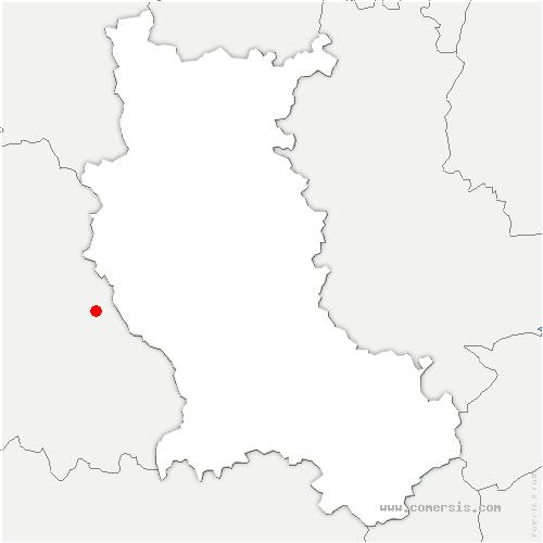 carte de localisation de Bouligneux