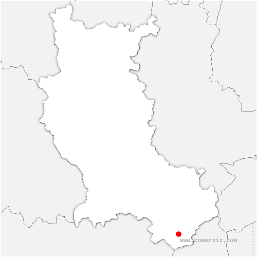 carte de localisation de Bourg-Argental
