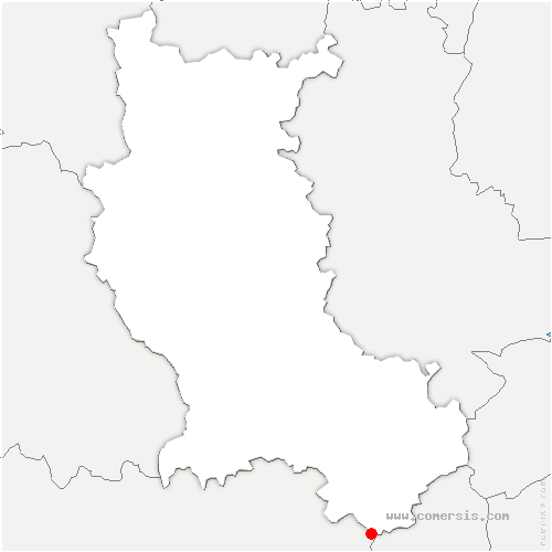 carte de localisation de Burdignes
