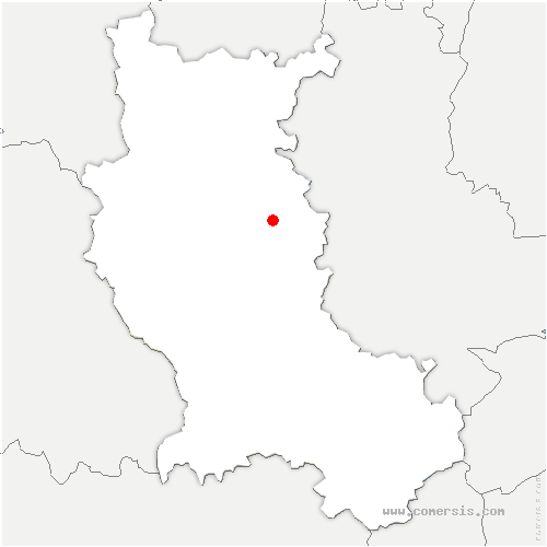carte de localisation de Bussières