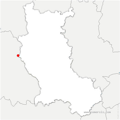 carte de localisation de Châtillon-sur-Chalaronne