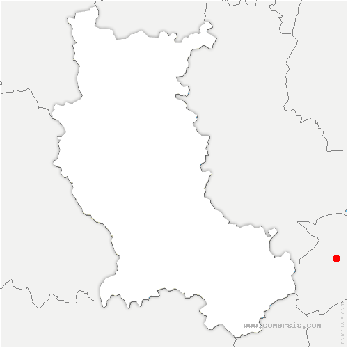 carte de localisation de la Chaulme