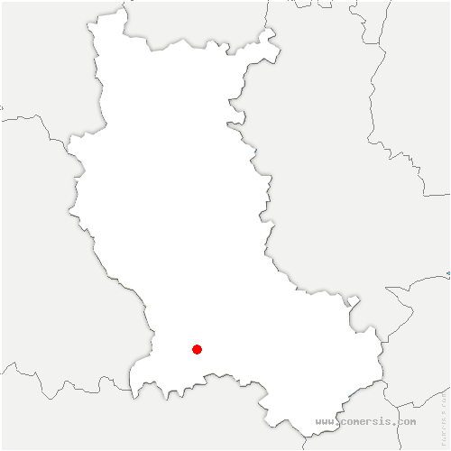 carte de localisation de Chaussan