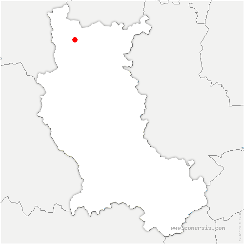 carte de localisation de Chénelette