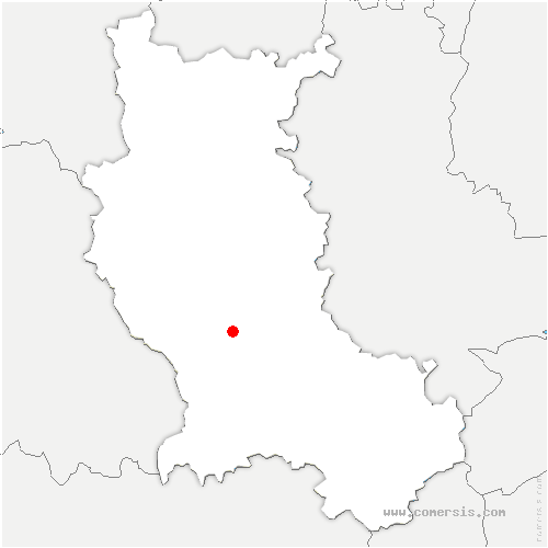 carte de localisation de Chevinay