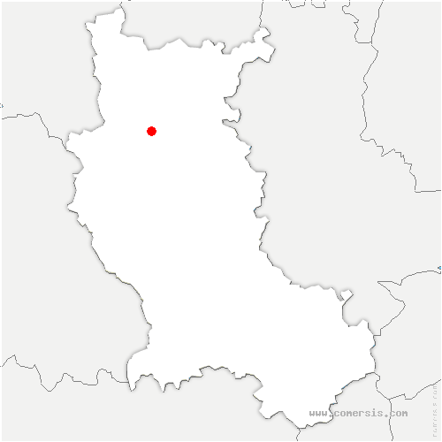 carte de localisation de Lentigny