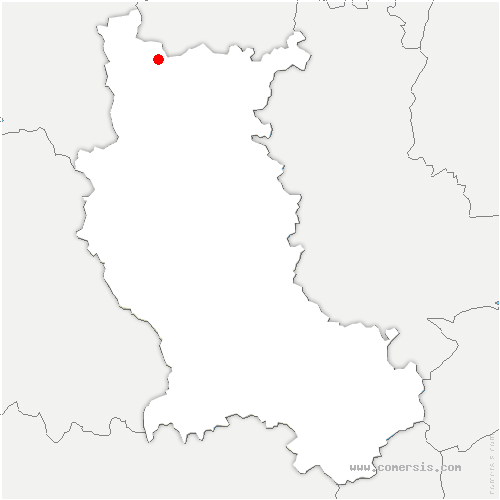 carte de localisation de Noailly