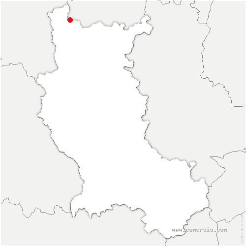 carte de localisation de la Pacaudière