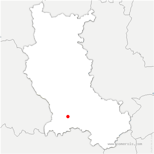 carte de localisation de Périgneux