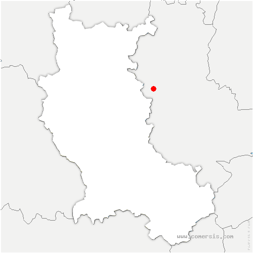 carte de localisation de Roche-en-Régnier