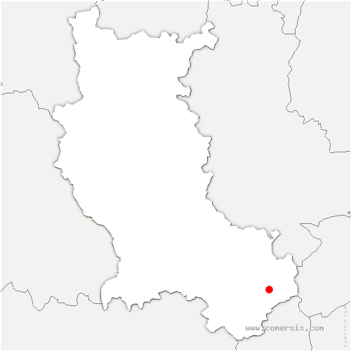 carte de localisation de Roisey
