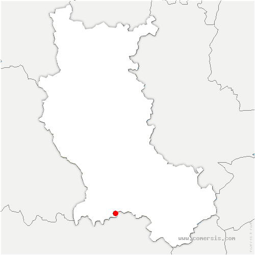 carte de localisation de Rozier-Côtes-d'Aurec