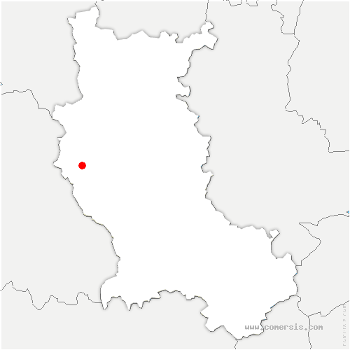 carte de localisation de Saint-André-le-Bouchoux