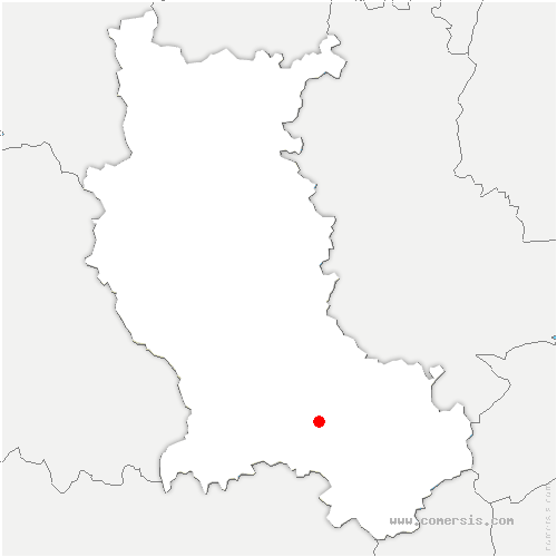 carte de localisation de Saint-Genest-Lerpt